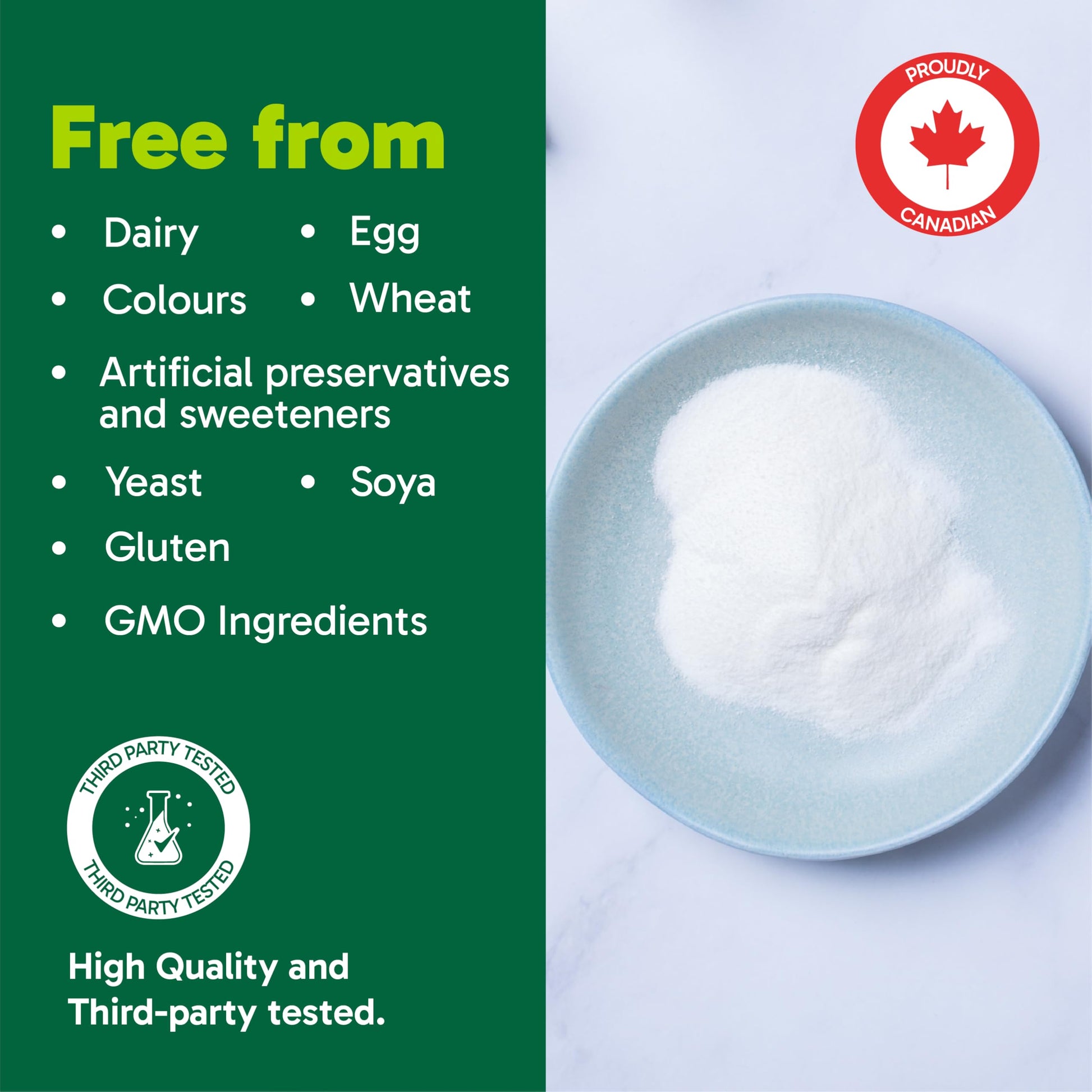 Organika Canadian-Made Inositol (Myo-Inositol)- Cellular Response, Mood Balance, Insulin Support- 500g Organika