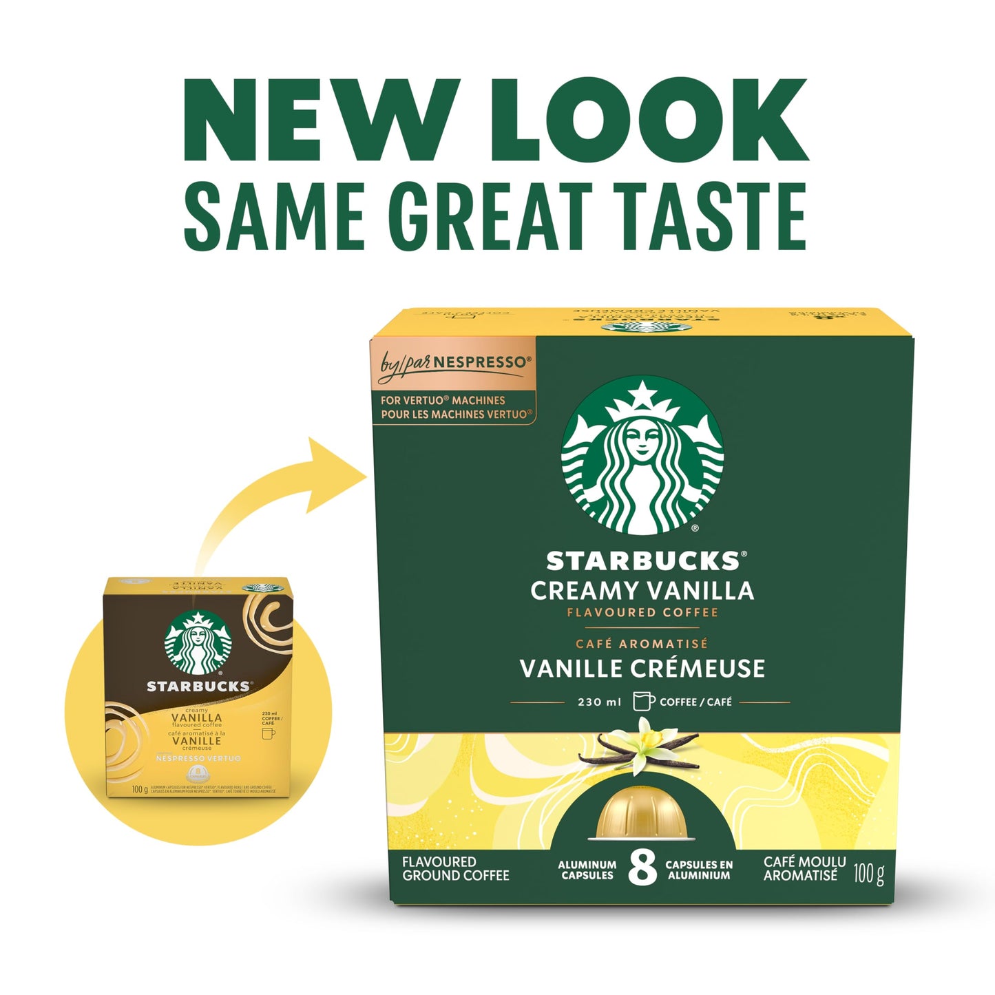 STARBUCKS Creamy Vanilla for NESPRESSO VERTUO, Coffee, 4 Boxes, 400 g Starbucks