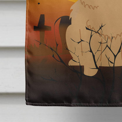 Drapeau de maison Caroline's Treasures BB4410CHF Halloween Chow Chow en toile crème, grand format, multicolore