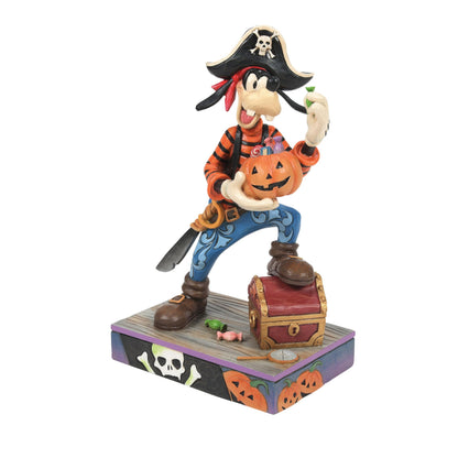 Enesco Disney Traditions by Jim Shore Halloween Goofy Wearing Pirate Costume Figurine, 7.5 Inch, Multicolor
