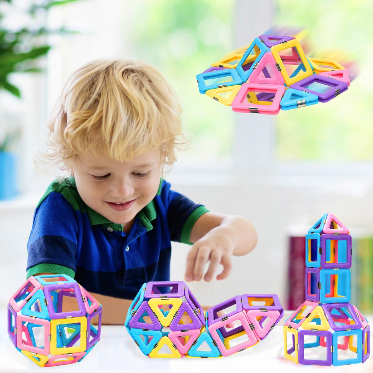 Upgraded Magnetic Tiles Toys for 3 4 5 6 7 8+ Year Old Toddlers Boys Girls 🍁 All In One Marketplace Canada