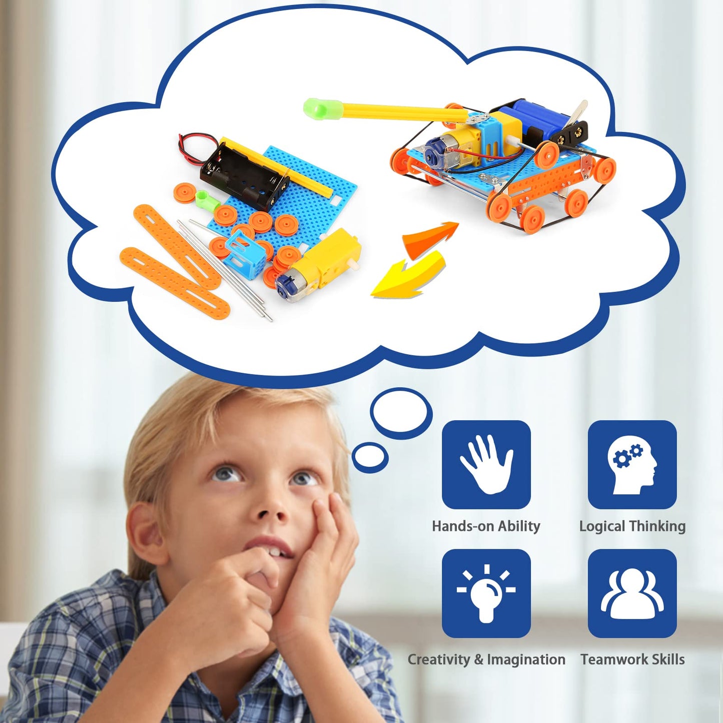 STEM Toys Science Kit for Kids 6-8 8-10 10-12, Crafts for Boys Girls Gifts 9-12 Years Old, STEM Building Robot Car Toys for Birthday Gift Ideas Age 8 9 10 11 12 - Available at All In One Marketplace Canada