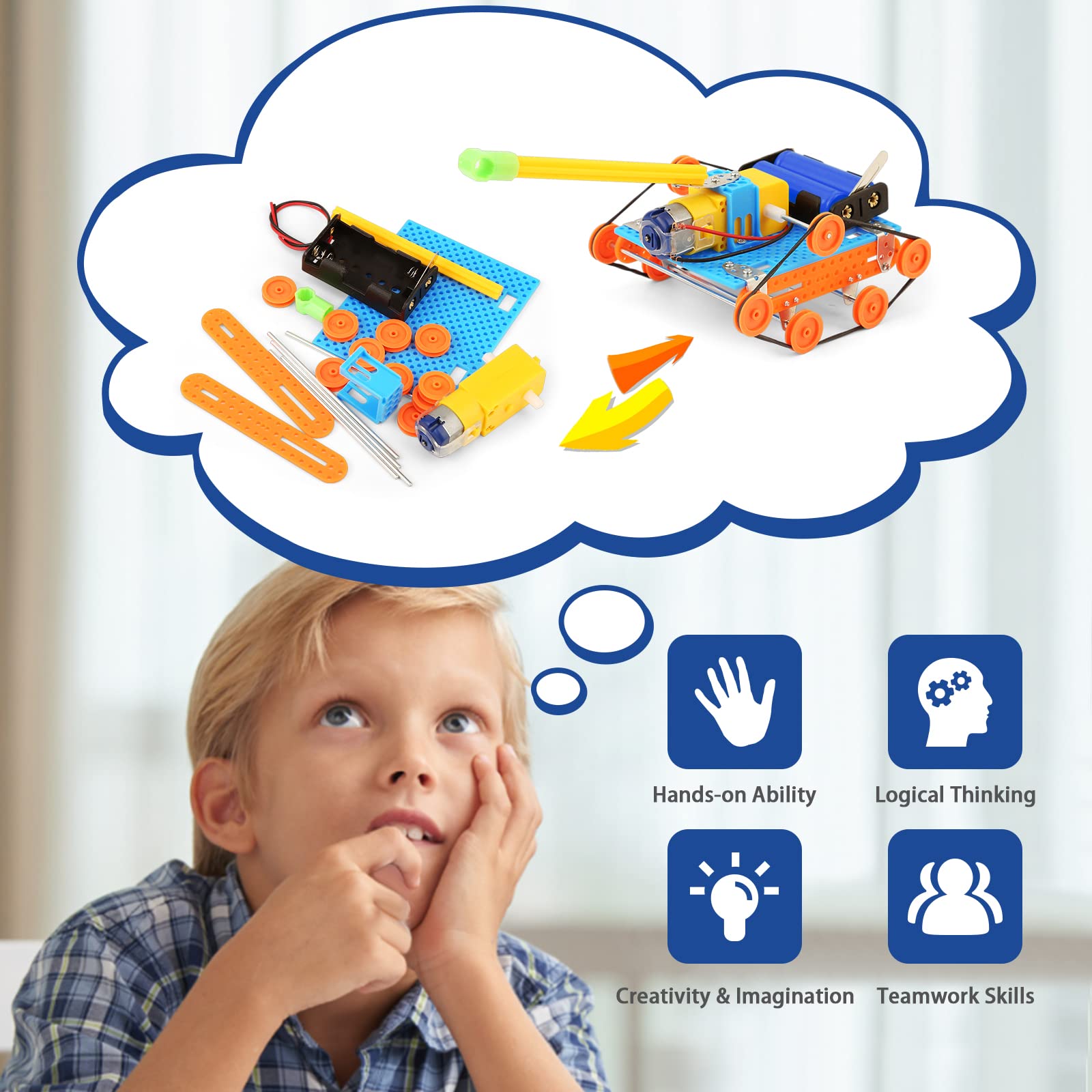 STEM Toys Science Kit for Kids 6-8 8-10 10-12, Crafts for Boys Girls Gifts 9-12 Years Old, STEM Building Robot Car Toys for Birthday Gift Ideas Age 8 9 10 11 12 - Available at All In One Marketplace Canada