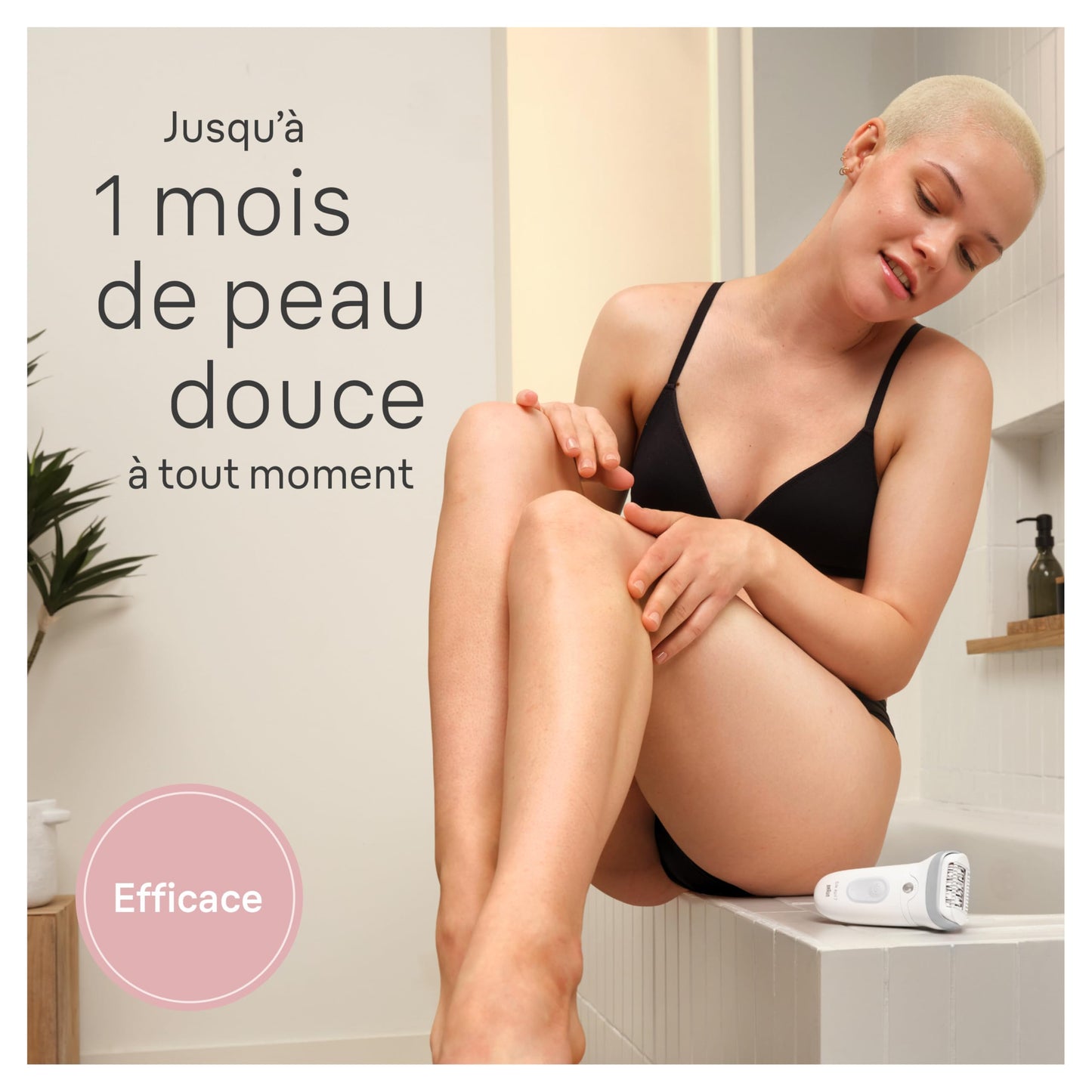 Braun Silk-épil 7 Epilator, Wet and Dry, Wide Head, Includes Shaver Head and Trimmer Comb, SE7-041, Silver - Available at All In One Marketplace Canada