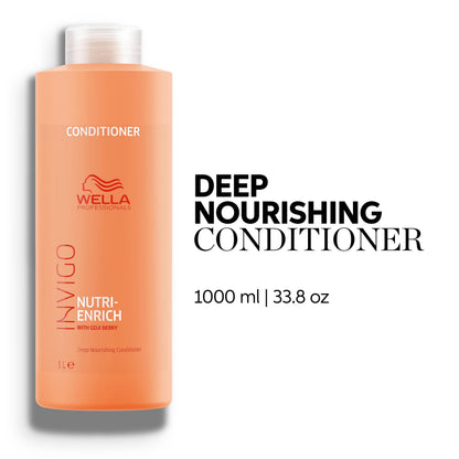 Wella Professionals Invigo Nutri-Enrich Deep Nourishing Conditioner | For Dry or Stressed Hair | 33.8 Fl Oz - Available at All In One Marketplace Canada