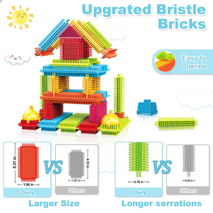 Feoxialy Stickle Bristle Building Blocks Bricks 108PCS Toys for Kids 3-5 🍁 All In One Marketplace Canada