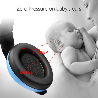 BBTKCARE Baby Ear Protection Noise Cancelling HeadPhones for Babies for 3 Months to 3 Years (Blue)