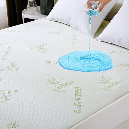 MUXHOMO Premium 100% Waterproof Queen Size Mattress Protector, Breathable Mattress Cover Queen Size Bed, Cooling 3D Air Fabric Bed Pad Cover, Deep Pocket 8"-21" - Available at All In One Marketplace Canada