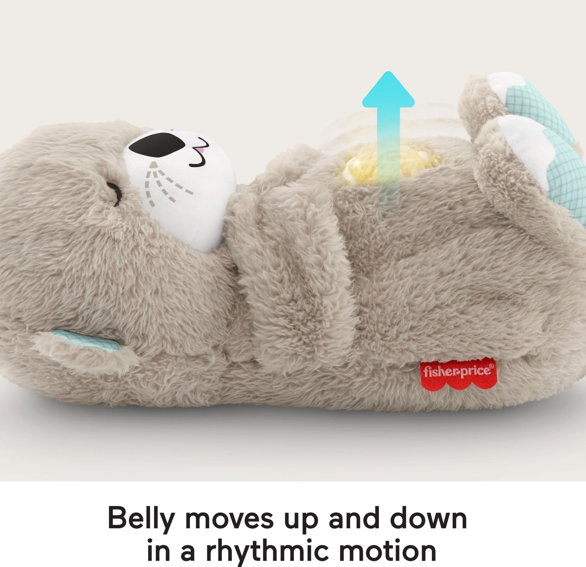 Fisher-Price Baby Toy Soothe ‘n Snuggle Otter, Plush Portable Sound Machine with Breathing Motion & Lights for Newborns Ages 0+ Months