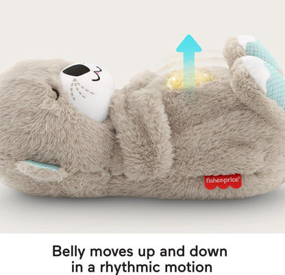 Fisher-Price Baby Toy Soothe ‘n Snuggle Otter, Plush Portable Sound Machine with Breathing Motion & Lights for Newborns Ages 0+ Months