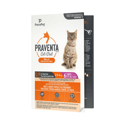 Parapet Praventa for Small Cats - 6 Tubes ParaPet