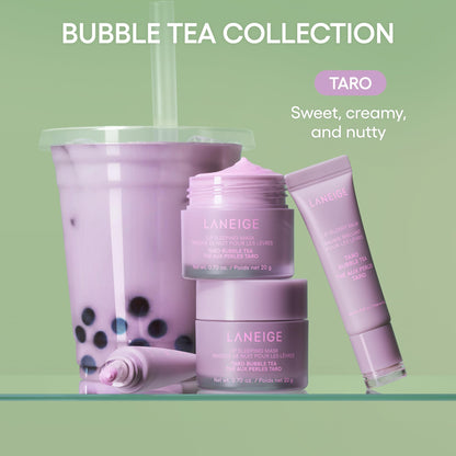LANEIGE Lip Glowy Balm: Sheer Tinted Lip Moisturizer with Shea Butter, for Hydrating Shine & Soft Lips, Taro Bubble Tea