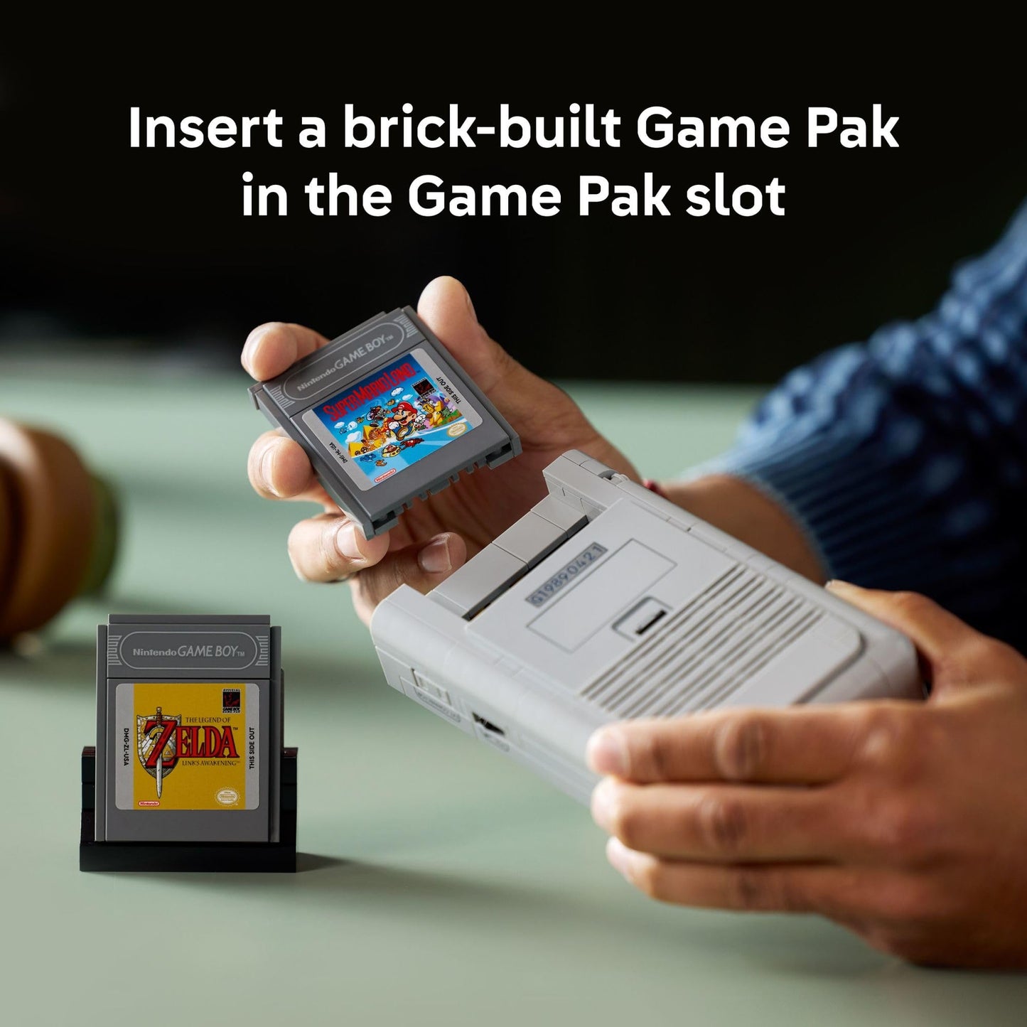 LEGO Super Mario Game Boy - Retro Building Sets for Adults, Ages 18+ - Gifts for Birthdays - Collectible Model with Game Paks and Display Stand - 72046 LEGO