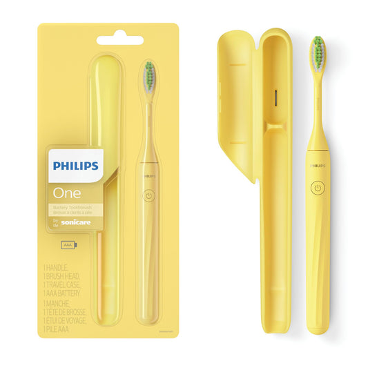 PHILIPS One By Sonicare Battery Toothbrush, Mango, Hy1100/02, 1 Count 🍁 All In One Marketplace Canada Philips Sonicare