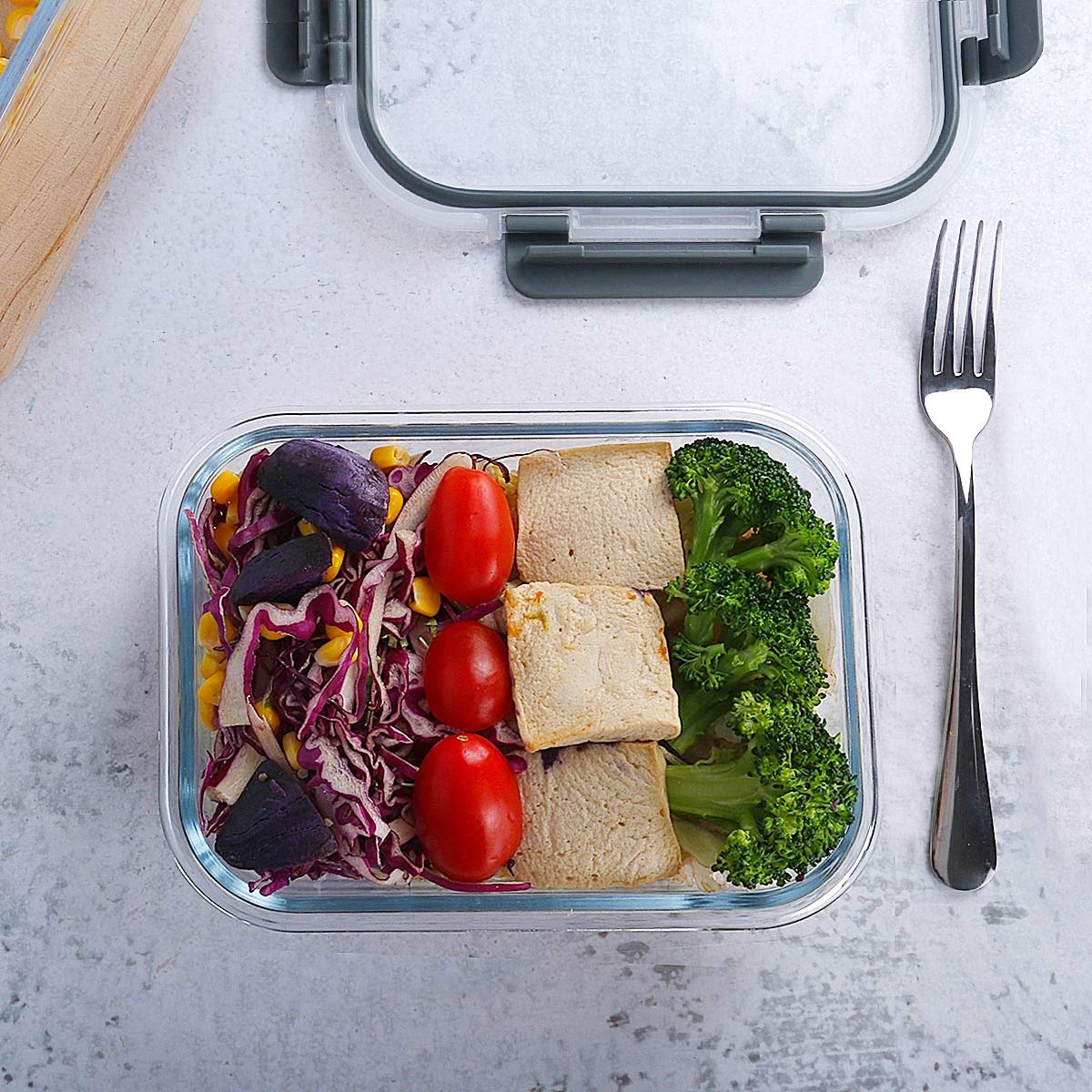 [10-Pack] MCIRCO Glass Meal Prep Containers With Lids, Food Storage With Snap Locking Lids, Airtight Lunch Boxes, Microwave, Oven, Freezer and Dishwasher Safe - Available at All In One Marketplace Canada