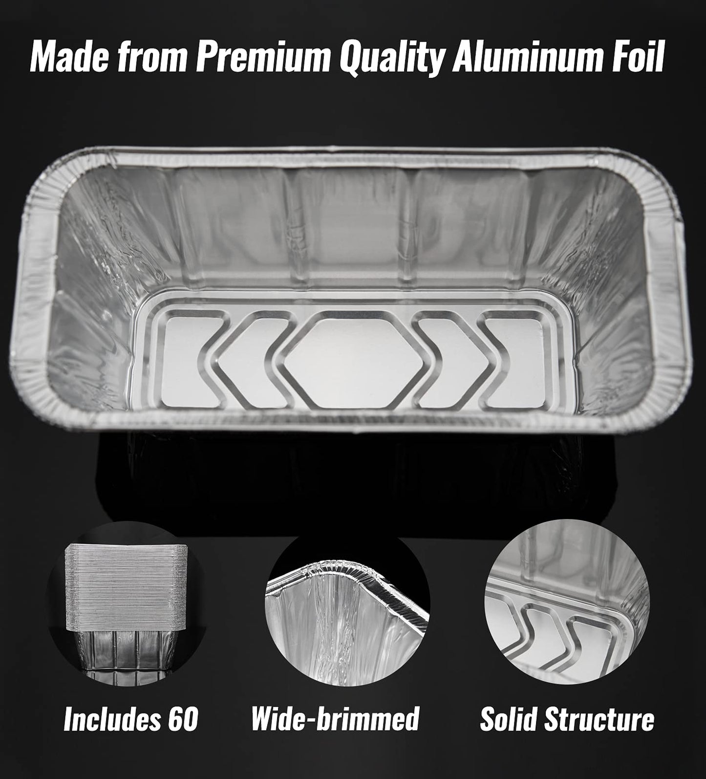NUPICK 40 Pack Grease Cup Liners for Blackstone 17"/28"/36" Griddle, Drip Pan Liners for Blackstone 5017, Disposable Aluminum Foil Drip Pan Liner - Available at All In One Marketplace Canada