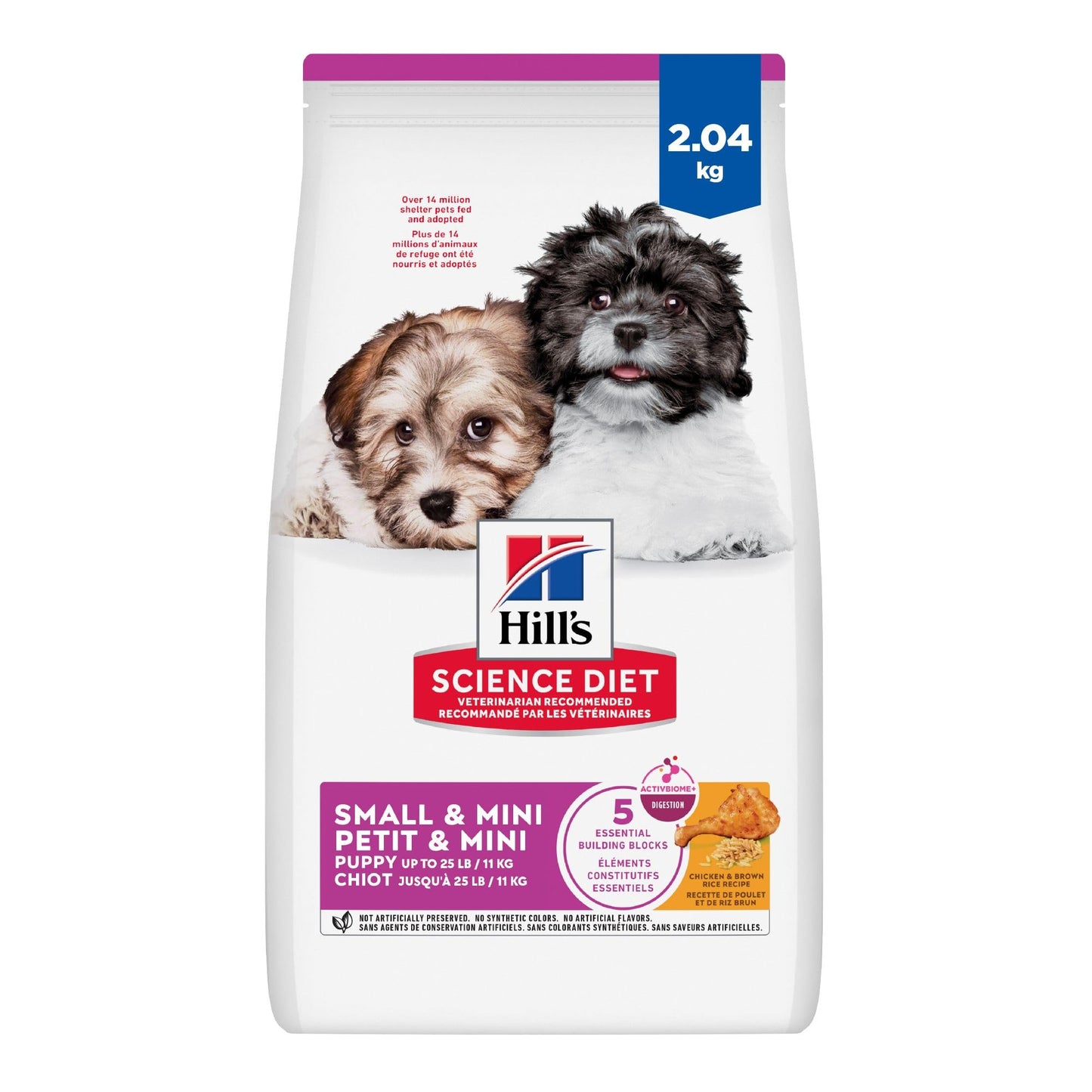 Hill's Science Diet Puppy Small & Mini Chicken & Brown Rice Recipe Dry Dog Food 2.04 kg Bag Hill's Science Diet