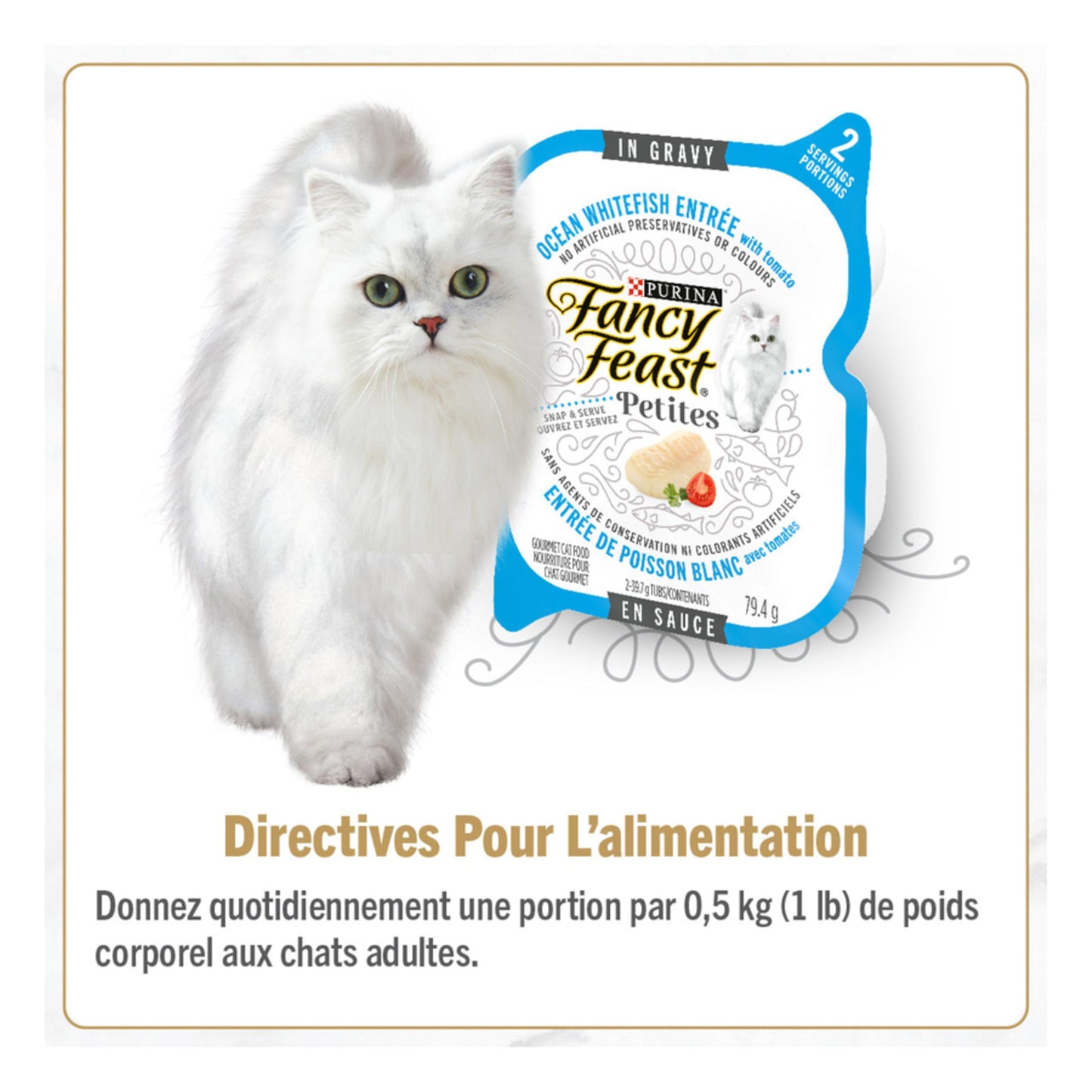Fancy Feast Petites Wet Cat Food, Seafood Favourites 79.4g (24 Pack) Fancy Feast