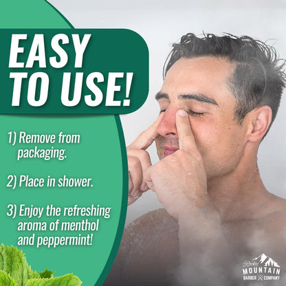 Rocky Mountain Barber Company Mountain Mint Shower Steamers, 7-Pack 🍁 All In One Marketplace Canada