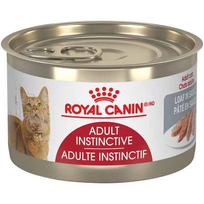 Royal Canin Feline Health Nutrition Adult Instinctive Loaf in Sauce Canned Cat Food, 5.1 oz can (24-Count)