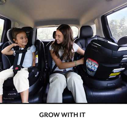 Evenflo Revolve360 Slim 2-in-1 Rotational Car Seat - Canton Black Evenflo