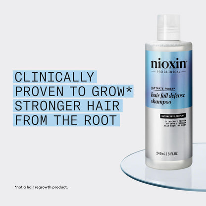 Nioxin Fall Defense Shampoo | Activates Follicles for Visibly Less Hair Loss | With Niacinamide, Caffeine, Lauric Acid & Sandalore | 8.1 Fl Oz - Available at All In One Marketplace Canada