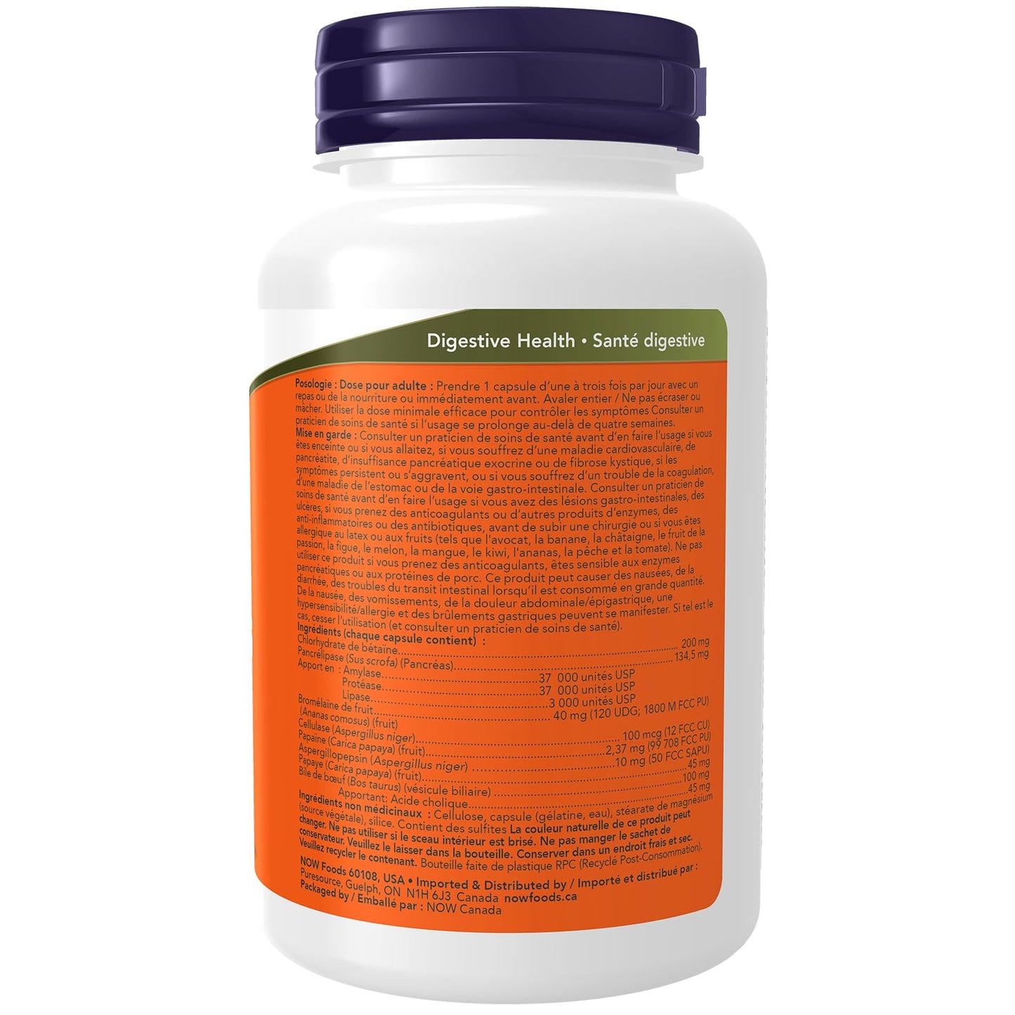 NOW Supplements, Super Enzymes, Formulated with Bromelain, Ox Bile, Pancreatin and Papain, Super Enzymes,90 Capsules - Available at All In One Marketplace Canada