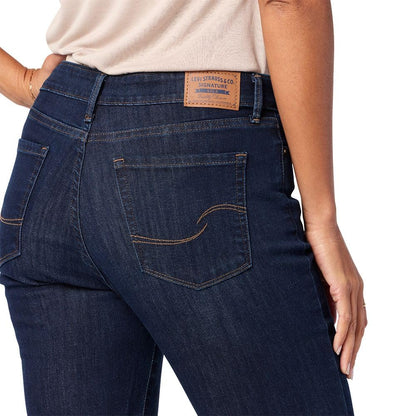 Levi Strauss Signature Gold Women's Mid-Rise Slim Fit Capris (Available in Plus Size), (New) Dark Orbit, 12 Levi Strauss Signature Gold