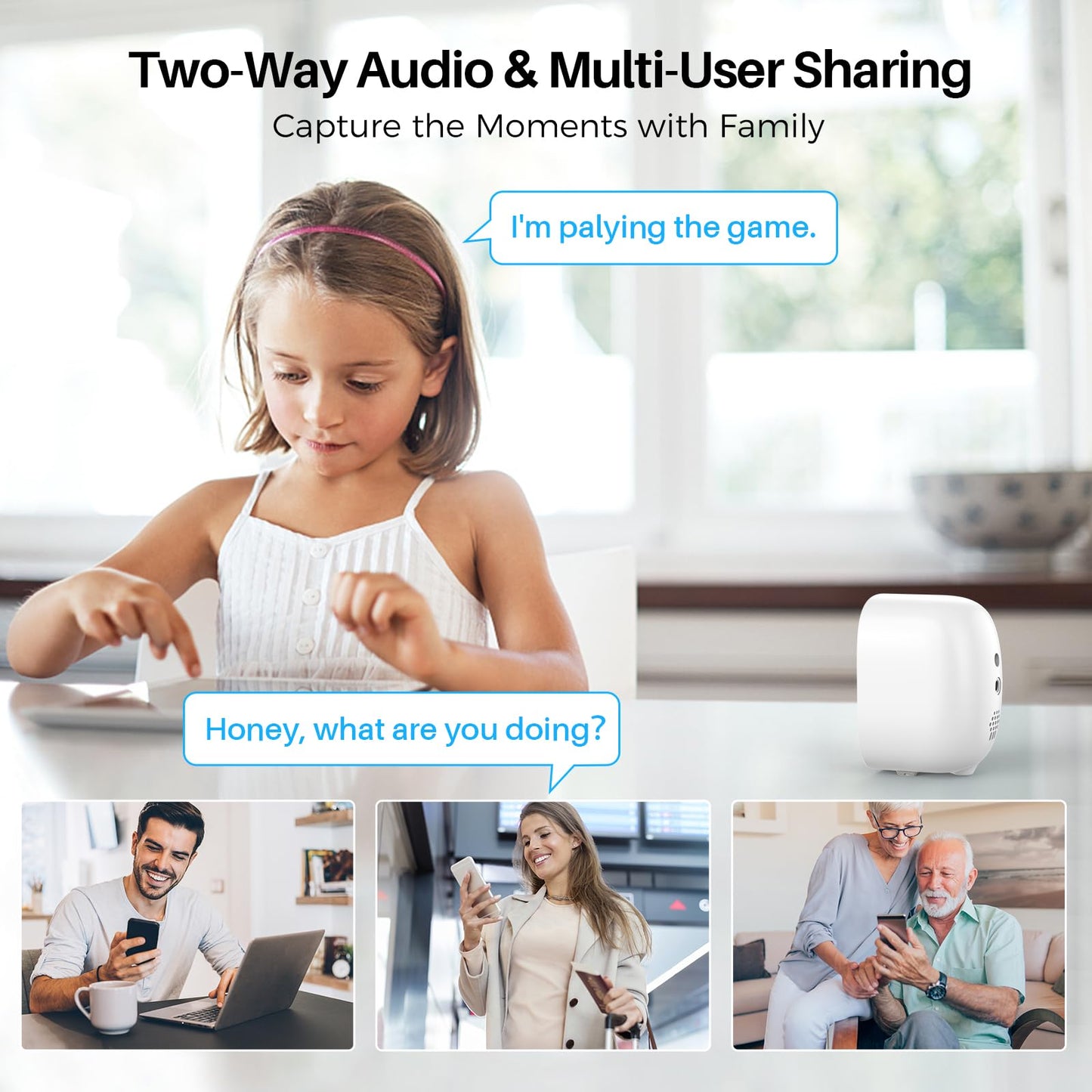MaxiViz Wireless Camera Outdoor, Battery Powered Security Camera with 2K Color Night Vision, Outside Cameras with AI Motion Detection, 2-Way Talk, IP66 Weatherproof, SD/Cloud Storage, 2 Packs
