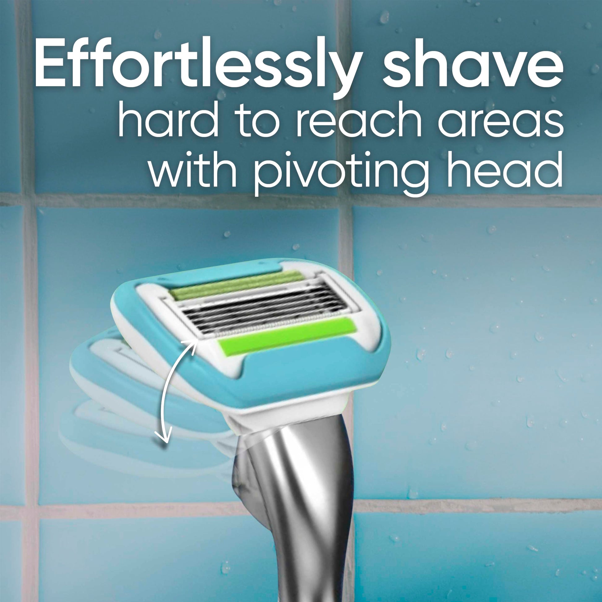 Gillette Venus Razor Blades for Women, Platinum Extra Smooth Razors, 5-Blade Cartridges, 1 Handle + 4 Refills + Shower Holder - Available at All In One Marketplace Canada