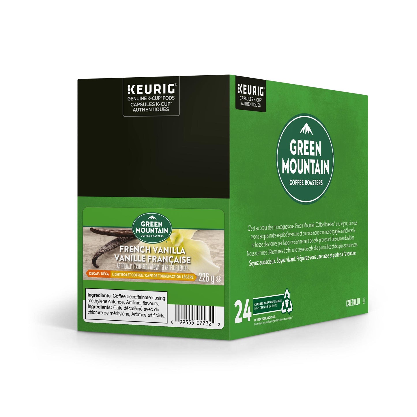 Green Mountain Coffee French Coffee French Vanilla-Decaf K-Cup Coffee Pods, 24 Count For Keurig Coffee Makers