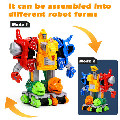 Fajiabao Robot Toy for Boys 3-5, 5-in-1 Dinosaur STEM Building Set 🍁 All In One Marketplace Canada