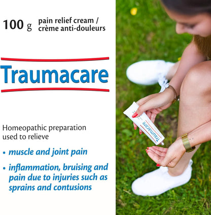 Homeocan Homeopathic Arnica Cream, Bruise Cream, Non Greasy, 100g Traumacare