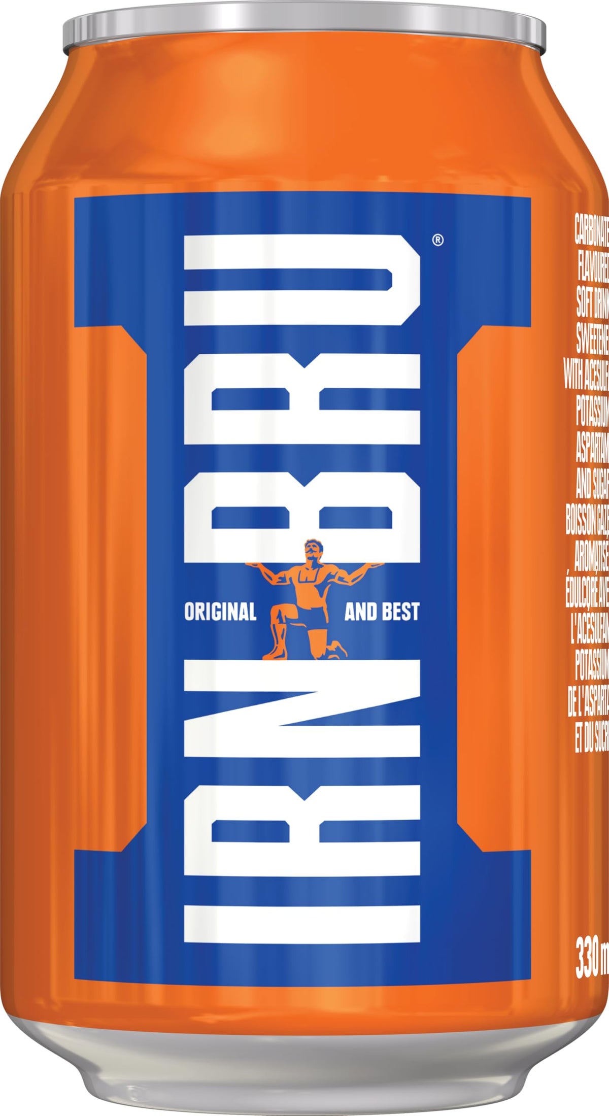IRN-BRU Original Soft Drink, 330ml Cans, Pack of 24