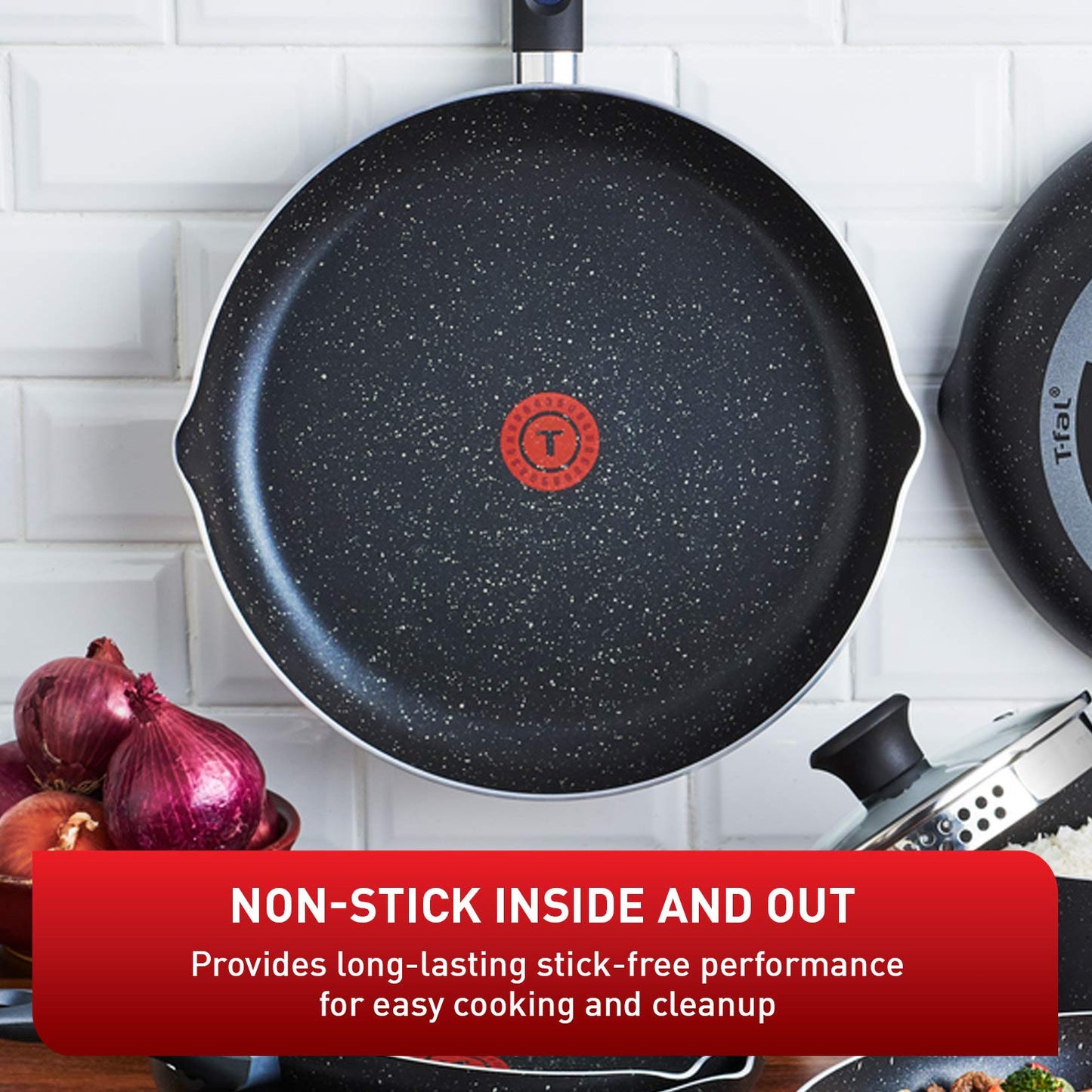 T-Fal Signature 26cm Frypan Non Stick Non Toxic Frying Pan, Thermo-Spot Heat Indicator, Dishwasher Safe, Black 🍁 All In One Marketplace Canada