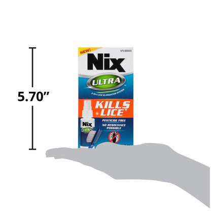 Nix Ultra, Kills Lice, Pesticide Free (With Lice Comb) - 1pk (59mL) - Effective Head Lice Treatment - Available at All In One Marketplace Canada