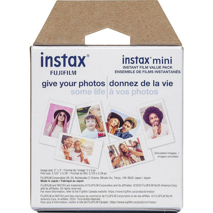 Fujifilm Instax Mini Film, White Multi-Pack (50 Exposures)