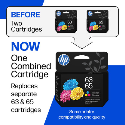HP 63/65 Original Ink Cartridge - Standard Yield - Tri-Color