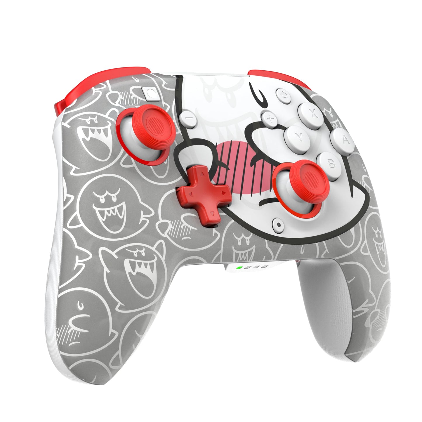 PDP Rematch Wireless Controller: Boo-Hoo - Nintendo Switch/Switch Lite/Switch - OLED Model, Nintendo Switch 2, Glows in the Dark, Rechargeable Battery PDP