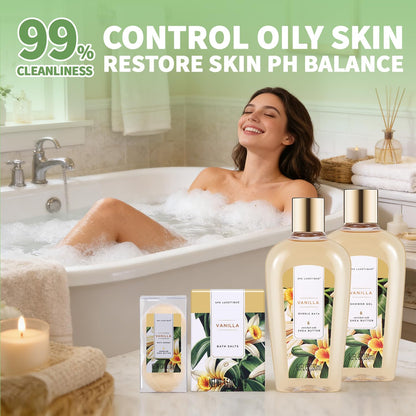 Birthday Gifts for Women Spa Luxetique 8Pcs Gift Basket Vanilla Bath Set 🍁 All In One Marketplace Canada