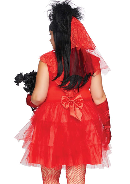 Costume d'Halloween Leg Avenue pour femme, Beetle Bride, années 80, multicolore, 2X
