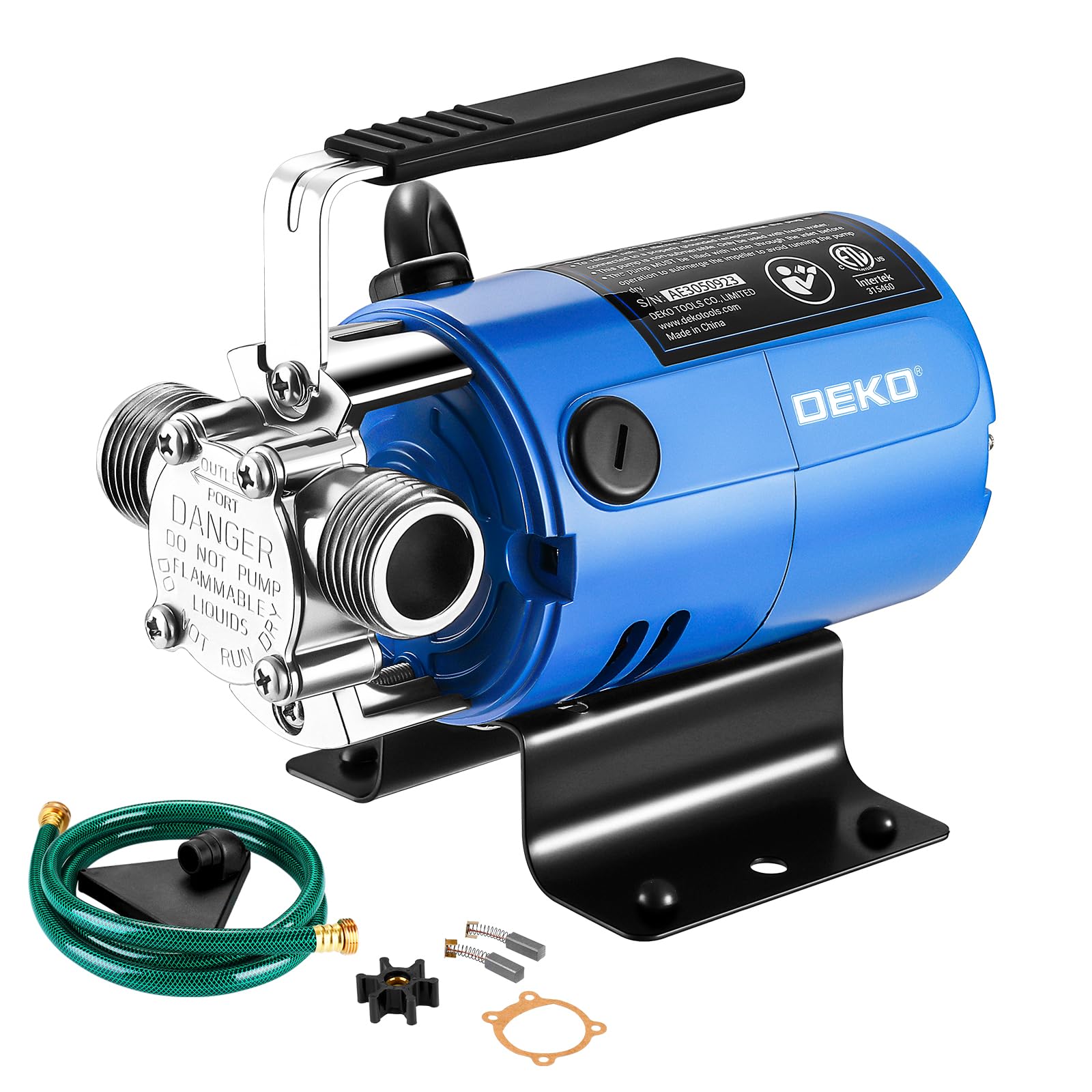 Water Transfer Pump: DEKOPRO Transfer Pump Electric Water Pump Utility Pump Rain Barrel Garden Hose Pump 115V - Available at All In One Marketplace Canada