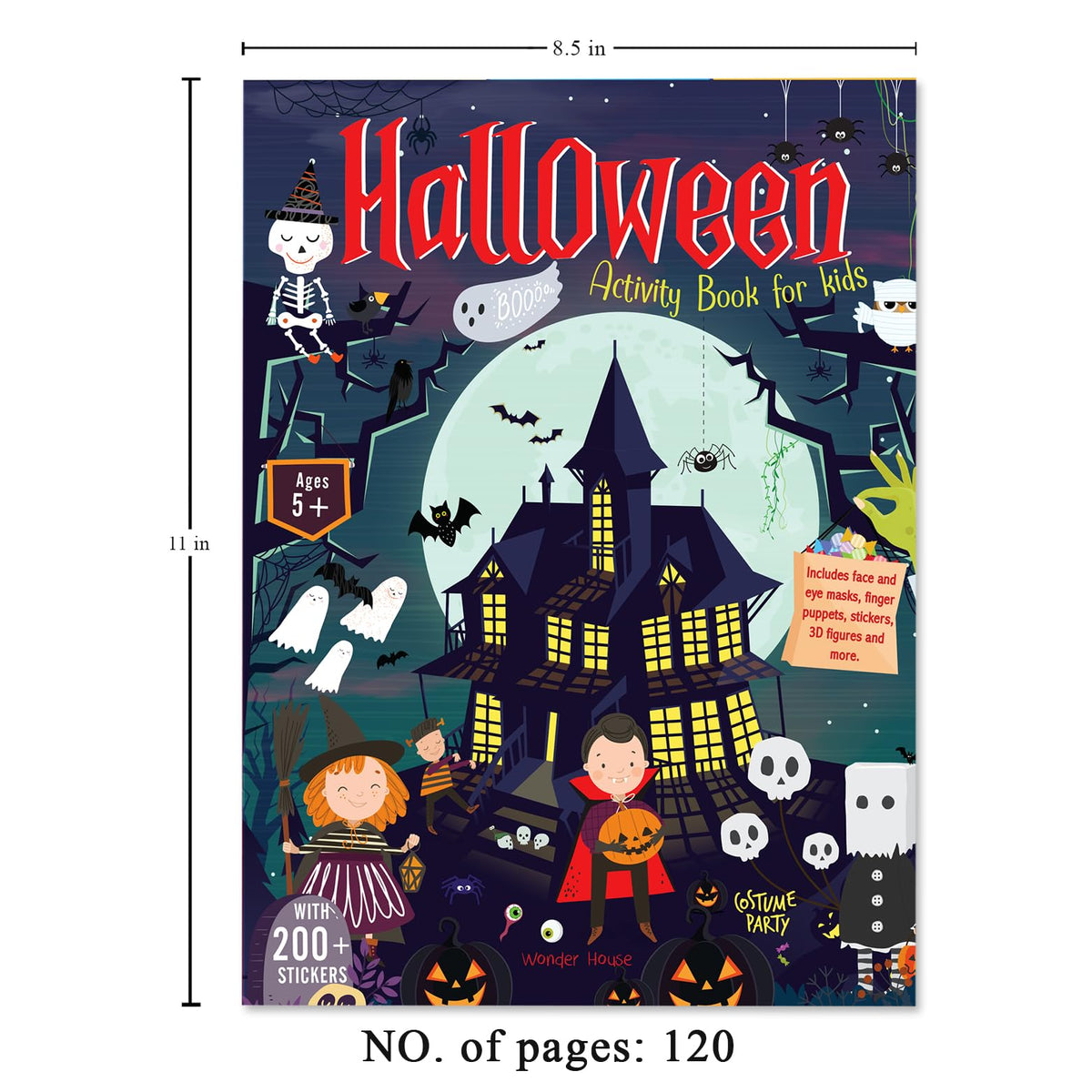 Halloween Activity Book For Kids