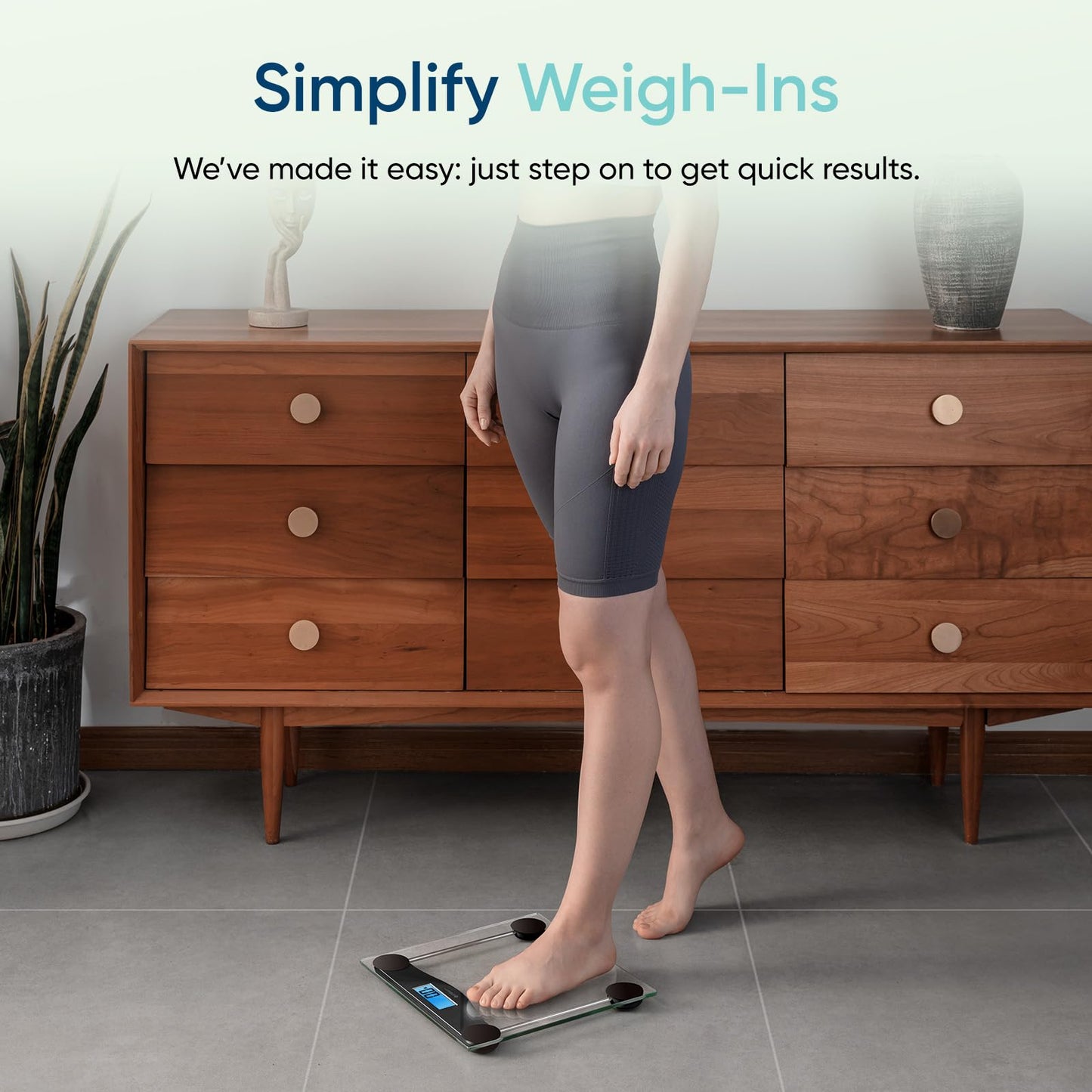 Etekcity Scale for Body Weight and Fat Percentage, Smart Digital LED Bathroom BMI Measurement, Accurate Bluetooth Weighing Machine, Body Composition Analyzer, Ash-black, 400lb 🍁 All In One Marketplace Canada
