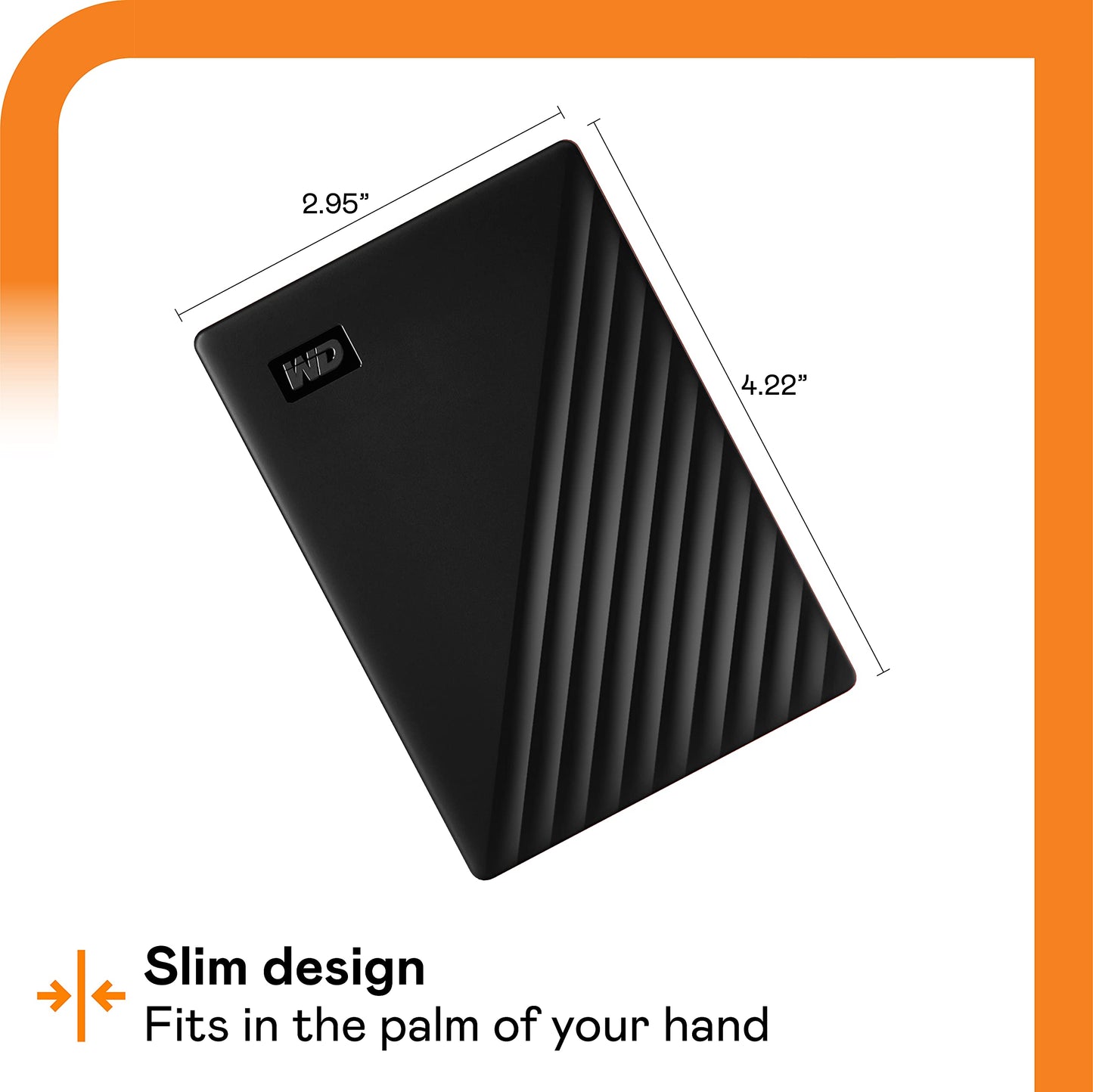 WD 2TB My Passport Portable External Hard Drive HDD, USB 3.0, USB 2.0 Compatible, Black - WDBYVG0020BBK-WESN Western Digital