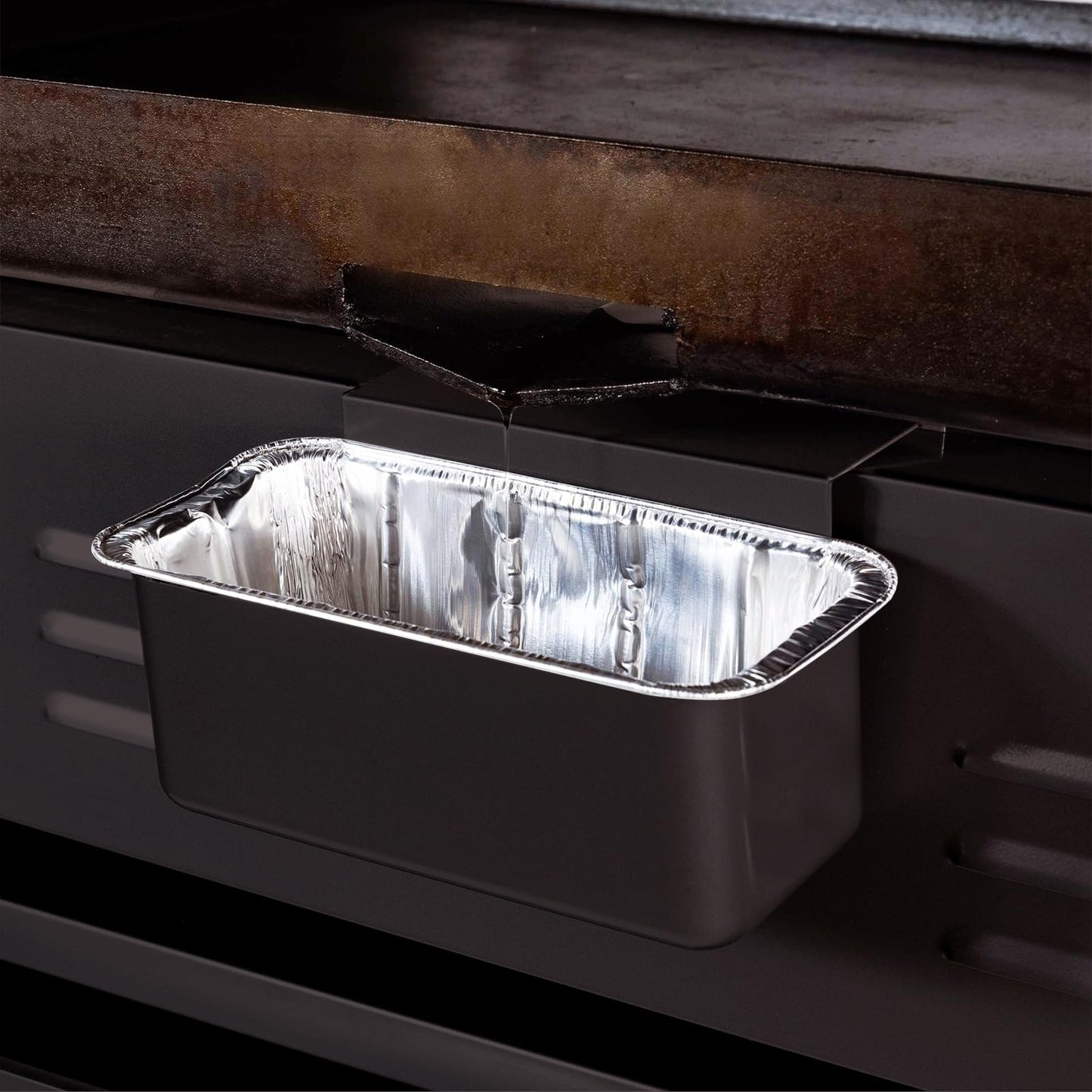Rushare 40 Pack Drip Pan Liners for Blackstone 17"/22"/30"/28"/36" Griddle, Grease Cup Liners for Blackstone 5017, Disposable Aluminum Foil Drip Pan Liner, 8 x 3.7 Inch - Available at All In One Marketplace Canada