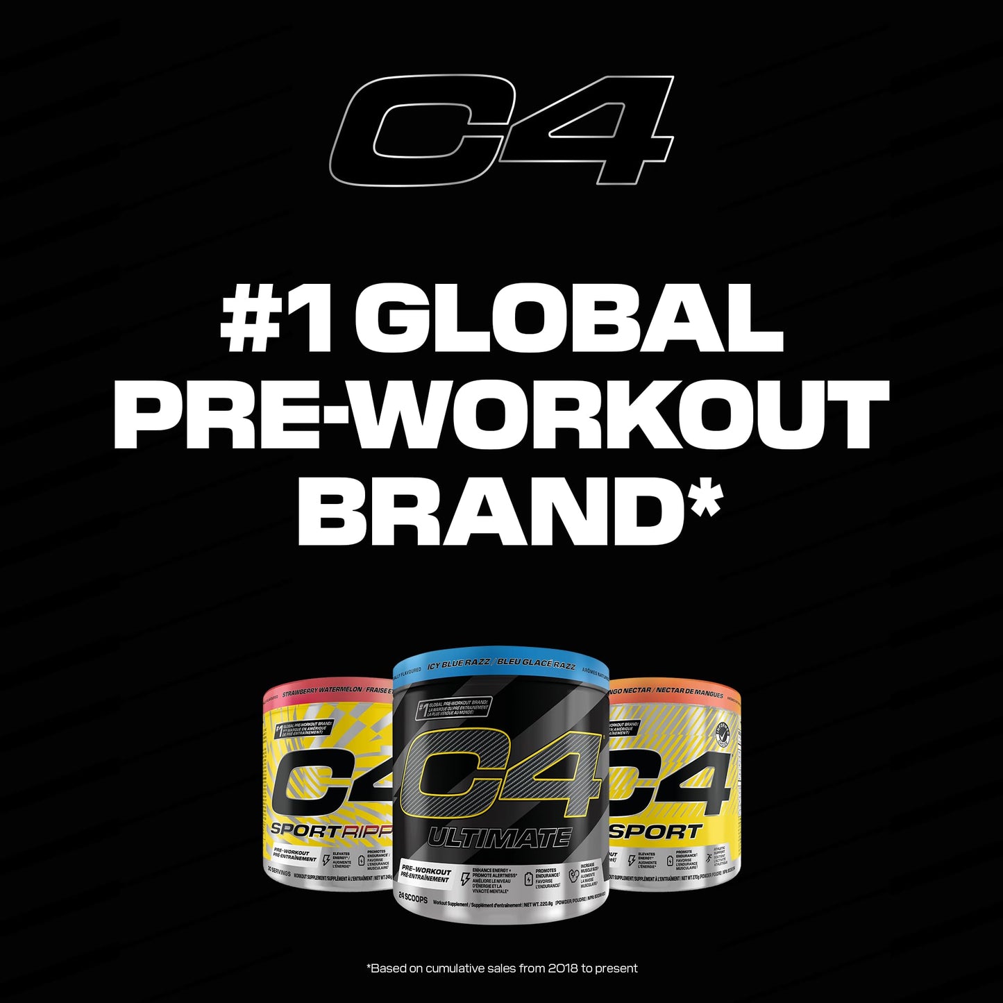 Cellucor C4 Original Pre Workout Powder - Sugar Free Preworkout Energy for Men & Women - 150mg Caffeine, Beta Alanine, Creatine - Icy Blue Razz, 30 Servings Cellucor