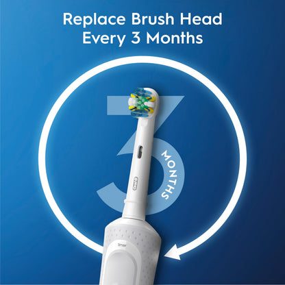 Oral-B Pro 300 Floss Action Vitality Electric Toothbrush with (1) Brush Head, Rechargeable, White
