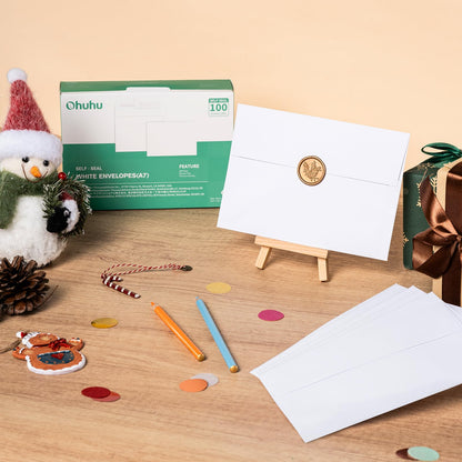 Ohuhu A7 Printable White 5x7 Self-Seal Envelopes 100-Pack 🍁 All In One Marketplace Canada