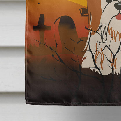 Drapeau de maison en toile Caroline's Treasures BB4353CHF Halloween Shih Tzu Rouge et Blanc, Grand, Multicolore